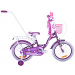 Detský bicykel 16" Fuzlu Lilly fialovo-biely